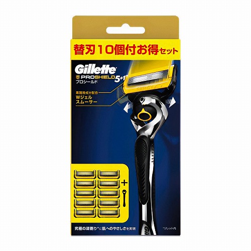ジレット プロシールド9Bホルダー付 替刃10個付 ジレット プロシールド9Bホルダー付 替刃10個付