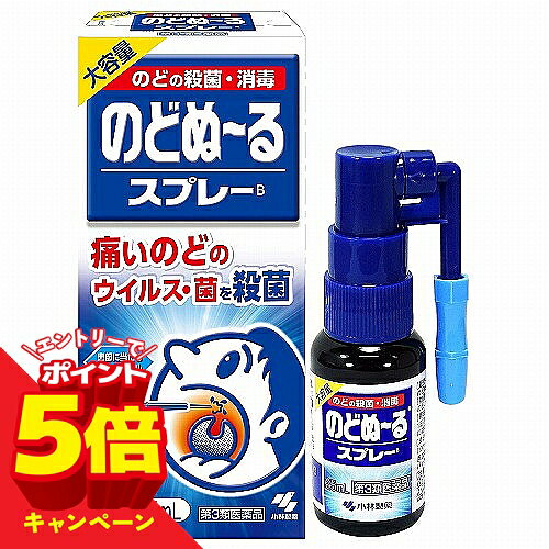 【エントリーでP5倍】【第3類医薬品】 小林製薬 のどぬーるスプレー大容量 25ml