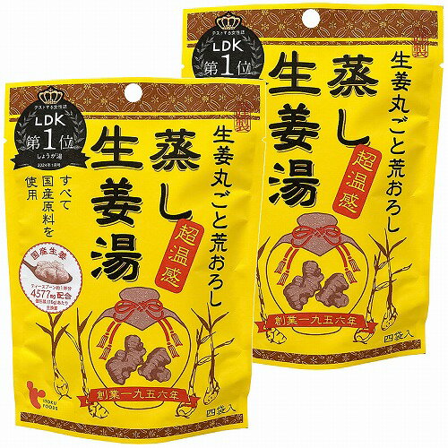 蒸し生姜湯 16g×4袋入×2個セット メール便送料無料