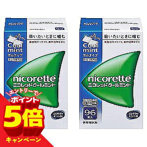特徴●ニコレットはタバコをやめたいと望む人のための医薬品で、禁煙時のイライラ・集中困難などの症状を緩和します。(タバコをきらいにさせる作用はありません) ●使用期間は3ヵ月をめどとし、使用量を徐々に減らすことで、あなたを無理のない禁煙へ導きます。 ●タバコを吸わない人や現在吸っていない人は、身体に好ましくない作用を及ぼしますので使用しないでください。●使用上の注意 ■■してはいけないこと■■(守らないと現在の症状が悪化したり、副作用が起こりやすくなる)1.次の人は使用しないこと (1)非喫煙者〔タバコを吸ったことのない人及び現在タバコを吸っていない人〕(吐き気、めまい、腹痛などの症状があらわれることがある。) (2)すでに他のニコチン製剤を使用している人(3)妊婦又は妊娠していると思われる人(4)重い心臓病を有する人 1)3ヵ月以内に心筋梗塞の発作を起こした人2)重い狭心症と医師に診断された人3)重い不整脈と医師に診断された人 (5)急性期脳血管障害(脳梗塞、脳出血等)と医師に診断された人(6)うつ病と医師に診断された人 (7)本剤又は本剤の成分によりアレルギー症状(発疹・発赤、かゆみ、浮腫等)を起こしたことがある人(8)あごの関節に障害がある人 2.授乳中の人は本剤を使用しないか、本剤を使用する場合は授乳を避けること(母乳中に移行し、乳児の脈が速まることが考えられる。) 3.本剤を使用中あるいは使用直後に次のことをしないこと(1)喫煙(2)ニコチンパッチ製剤の使用4.6ヵ月を超えて使用しないこと ■■相談すること■■1.次の人は使用前に医師、歯科医師、薬剤師又は登録販売者に相談すること(1)医師又は歯科医師の治療を受けている人 (2)他の薬を使用している人(他の薬の作用に影響を与えることがある。)(3)高齢者及び20歳未満の人 (4)薬などによりアレルギー症状を起こしたことがある人(5)次の症状のある人腹痛、胸痛、口内炎、のどの痛み・のどのはれ (6)次の診断を受けた人 心臓疾患(心筋梗塞、狭心症、不整脈)、脳血管障害(脳梗塞、脳出血等)、バージャー病(末梢血管障害)、高血圧、甲状腺機能障害、褐色細胞腫又はパラガングリオーマ、糖尿病(インスリン製剤を使用している人)、咽頭炎、食道炎、胃・十二指腸潰瘍、肝臓病、腎臓病(症状を悪化させたり、現在使用中の薬の作用に影響を与えることがある。)、てんかん 2.使用後、次の症状があらわれた場合は副作用の可能性があるので、直ちに使用を中止し、この文書を持って医師、薬剤師又は登録販売者に相談すること 関係部位・・・症状口・のど・・・口内炎、のどの痛み消化器・・・吐き気・嘔吐、腹部不快感、胸やけ、食欲不振、下痢 皮膚・・・発疹・発赤、かゆみ精神神経系・・・頭痛、めまい、思考減退、眠気循環器・・・動悸 その他・・・胸部不快感、胸部刺激感、顔面潮紅、顔面浮腫、気分不良 3.使用後、次のような症状があらわれることがあるので、このような症状の持続又は増強が見られた場合には、使用を中止し、この文書を持って医師、歯科医師、薬剤師又は登録販売者に相談すること (1)口内・のどの刺激感、舌の荒れ、味の異常感、唾液増加、歯肉炎(ゆっくりかむとこれらの症状は軽くなることがある。)(2)あごの痛み (他に原因がある可能性がある。)(3)しゃっくり、げっぷ 4.誤って定められた用量を超えて使用したり、小児が誤飲した場合には、次のような症状があらわれることがあるので、その場合には、この文書を持って直ちに医師、薬剤師又は登録販売者に相談すること 吐き気、唾液増加、腹痛、下痢、発汗、頭痛、めまい、聴覚障害、全身脱力(急性ニコチン中毒の可能性がある。) 5.3ヵ月を超えて継続する場合は、この文書を持って医師、薬剤師又は登録販売者に相談すること(長期・多量使用によりニコチン依存が本剤に引き継がれることがある。) ●効能・効果禁煙時のイライラ・集中困難・落ち着かないなどの症状の緩和●用法・用量 タバコを吸いたいと思ったとき、1回1個をゆっくりと間をおきながら、30~60分間かけてかむ。1日の使用個数は表を目安とし、通常、1日4~12個から始めて適宜増減するが、1日の総使用個数は24個を超えないこと。禁煙になれてきたら(1ヵ月前後)、1週間ごとに1日の使用個数を1~2個ずつ減らし、1日の使用個数が1~2個となった段階で使用をやめる。なお、使用期間は3ヵ月をめどとする。 使用開始時の1日の使用個数の目安1回量・・・1日の最大使用個数・・・禁煙前の1日の喫煙本数・・・1日の使用個数 1個・・・24個・・・20本以下・・・4~6個1個・・・24個・・・21~30本・・・6~9個1個・・・24個・・・31本以上・・・9~12個 1.シートから1個を切り離します。2.裏面の接着されていない角からフィルムをはがします。3.アルミを破り、指でガムを押し取り出します。 この包装は小児が容易に開けられないよう、フィルムとアルミの多層シートになっています 4.ピリッとした味を感じるまで、ゆっくりとかみます(15回程度)。かみはじめの時は、味が強く感じることがありますので、なめたり、かむ回数を減らすなどしてください。 5.そして、ほほと歯ぐきの間にしばらく置きます(味がなくなるまで約1分間以上)。 6.4.~5.を約30~60分間繰り返した後、ガムは紙などに包んで捨ててください。<用法・用量に関連する注意> 1.タバコを吸うのを完全に止めて使用すること。 2.1回に2個以上かまないこと(ニコチンが過量摂取され、吐き気、めまい、腹痛などの症状があらわれることがある。)。 3.辛みや刺激感を感じたらかむのを止めて、ほほの内側などに寄せて休ませること。 4.本剤はガム製剤であるので飲み込まないこと。また、本剤が入れ歯などに付着し、脱落・損傷を起こすことがあるので、入れ歯などの歯科的治療を受けたことのある人は、使用に際して注意すること。 5.コーヒーや炭酸飲料などを飲んだ後、しばらくは本剤を使用しないこと(本剤の十分な効果が得られないことがある。)。 6.口内に使用する吸入剤やスプレー剤とは同時に使用しないこと(口内・のどの刺激感、のどの痛みなどの症状を悪化させることがある。)。●成分・分量 1個中、次の成分を含有する。ニコチン・・・2mg 添加物:イオン交換樹脂、キシリトール、アセスルファムカリウム、炭酸水素ナトリウム、炭酸ナトリウム、酸化マグネシウム、タルク、ハッカ油、l-メントール、アラビアゴム末、酸化チタン、カルナウバロウ、炭酸カルシウム、ジブチルヒドロキシトルエン、その他9成分 ●保管及び取扱いの注意1.直射日光の当たらない湿気の少ない涼しい所に保管すること(高温の場所に保管すると、ガムがシートに付着して取り出しにくくなる。)。 2.本剤は小児が容易に開けられない包装になっているが、小児の手の届かない所に保管すること。 3.他の容器に入れ替えないこと(誤用の原因になったり、品質が変わる。)。4.使用期限を過ぎた製品は使用しないこと。 5.かみ終わったガムは紙などに包んで小児の手の届かない所に捨てること。[その他の添付文書記載内容] 禁煙達成への心がまえ《まずは強い禁煙意志をお持ちください》●禁煙しなければならない理由をよく考えましょう。 ●ご自身にとって禁煙することの長所、短所を考えて、見比べてみましょう。●禁煙に成功した後の健康的な生活を送るご自身を想像してみましょう。 ●ストレスがあると感じていたら、原因は何か考えてみましょう。そして、そのストレスを発散する方法を探してみてください。 ●ストレスを和らげ、リラックスできる方法を実行しましょう。●禁煙開始の日を何かの記念日にしてみてください。初心が忘れ難くなります。 ●家族、同僚や知人に禁煙宣言をしましょう。ご自分の禁煙意志が強化されるでしょう。●スポーツ、散歩、趣味などタバコを忘れる努力をしましょう。 ●禁煙中は、飲み会などの場面で、タバコの誘惑に負けないよう注意しましょう。 ●禁煙に伴うイライラ・集中困難・落ち着かないなどの症状に悩まされるのは禁煙開始から1~2週間の間です。ニコレットを十分量使用し、初めから無理に減らそうとしない方が効果的です。 ●お問い合わせ先製品及び禁煙に関するお問い合わせ先JNTLコンシューマーヘルス株式会社 お客様相談室東京都渋谷区広尾1-1-390120-101110 9:00~17:00(土・日・祝日を除く)■発売元：アリナミン製薬株式会社 広告文責くすりの勉強堂TEL 0248-94-8718文責：薬剤師　薄葉 俊子【使用期限 1年以上】