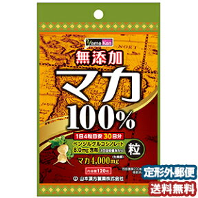 山本漢方 マカ粒100％ 120粒 メール便送料無料