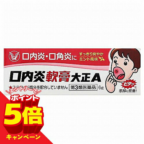 【エントリーでP5倍】【第3類医薬品】 大正製薬 口内炎軟膏大正A 6g メール便送料無料