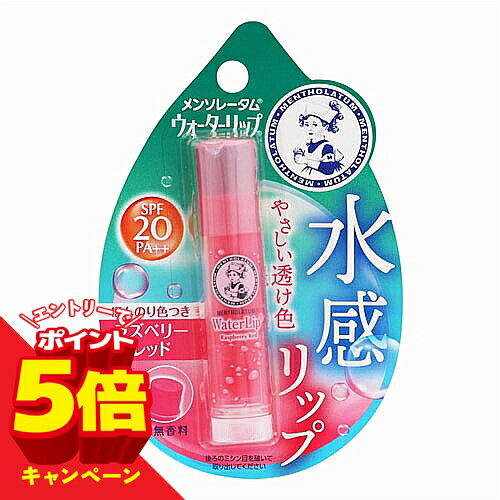 Stick Type - 【エントリーでP5倍】メンソレータム ウォーターリップ（色つきタイプ） ラズベリーレッド メール便送料無料