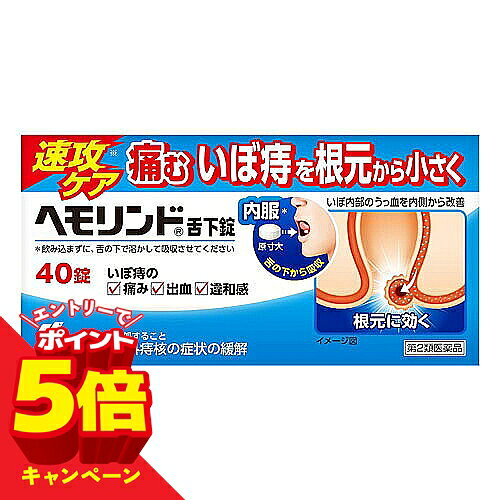特徴 ●舌の下で溶かして服用する、舌下錠タイプのいぼ痔用薬です(飲み込まない) ●有効成分が、吸収性の高い舌の裏の粘膜から吸収され、血液にのって、いぼ痔の内 側に直接届きます ●いぼ痔の原因であるいぼ内部の根(うっ血)を小さくしていきます 効能・効果 内痔核、外痔核の症状の緩解 用法・用量 次の量を空腹時に舌下間で服用してください 症状の名称/1回量/服用回数 急性症 /2 錠/1日4回 一般症状 /1 錠/1日3回 慢性症 /第1日 2錠 /1日4回 第2日 2錠 /1日3回 第3日以降1~2錠※/1日3回 ※慢性症の方は第3日以降、状態をみながら1回1錠に減量してください ●15才未満は服用しないこと ※症状の名称/ 症 状 ◆急性症 /激しい痛みと、出血、腫れ、かゆみ、違和感等を伴う症状 ◆一般症状 /急性症の激しい痛みが緩和した後の排便時の痛み、出血、腫れ、かゆみ、 違和感等を伴う症状 ◆慢性症 /長期にわたり、排便時の痛み、出血、腫れ、かゆみ、違和感等を伴う症状 成分 1錠中 静脈血管叢エキス・・・0.18mg 添加物として、D-マンニトール、セルロース、白糖、カゼイン製ペプトン、 カルメロース、マクロゴール、タルク、ステアリン酸Mg、乳糖を含有する使用上の注意 ■相談すること 1.次の人は服用前に医師、薬剤師又は登録販売者に相談すること (1)医師の治療を受けている人 (2)妊婦又は妊娠していると思われる人 (3)薬などによりアレルギー症状を起こしたことがある人 2.服用後、次の症状があらわれた場合は副作用の可能性があるので、直ちに服用を 中止し、この文書を持って医師、薬剤師又は登録販売者に相談すること 関係部位/ 症 状 皮ふ /発疹・発赤、かゆみ 消化器 /食欲不振、吐き気・嘔吐、口内炎様の症状、腹部膨満感 3.服用後、次の症状があらわれることがあるので、このような症状の持続又は増強 が見られた場合には、服用を中止し、この文書を持って医師、薬剤師又は登録販 売者に相談すること 軟便、下痢 4.1ヶ月位服用しても症状がよくならない場合は服用を中止し、この文書を持って 医師、薬剤師又は登録販売者に相談すること 区分 第2類医薬品 保管および取扱い上の注意 (1)直射日光の当たらない湿気の少ない涼しい所に保管すること (2)小児の手の届かない所に保管すること (3)他の容器に入れ替えないこと(誤用の原因になったり品質が変わる) (4)本剤をぬれた手で扱わないこと （錠剤の取り出し方） 錠剤の入っているPTPシートの凸部を指先で強く押して、裏面のアルミ箔を破り、取り 出して服用すること(誤ってそのまま飲み込んだりすると食道粘膜等思わぬ事故につ ながる) 広告文責くすりの勉強堂TEL 0248-94-8718文責：薬剤師　薄葉 俊子 ■発売元：小林製薬株式会社 お客様相談室 〒541-0045 大阪市中央区道修町4-4-10 0120-5884-01 受付時間 9:00~17:00(土・日・祝日を除く) 副作用被害救済制度 0120-149-931