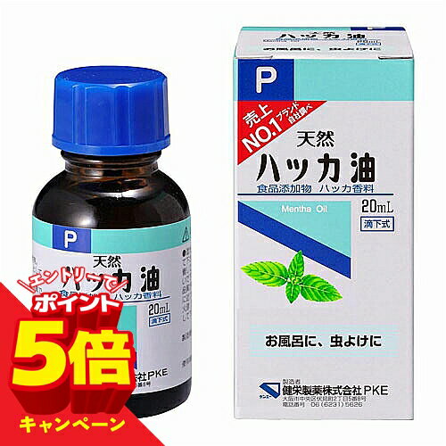 【エントリーでP5倍】ケンエー ハッカ油 P 20ml メール便送料無料