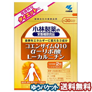 小林製薬 コエンザイムQ10・α-リポ酸・L-カルニチン 60粒（30日分） メール便送料無料