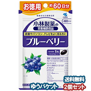 小林製薬 ブルーベリー 60粒 約60日分 2個セット メール便送料無料