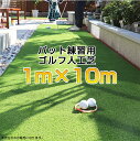 【送料無料】アプローチ・パット練習用 ゴルフ人工芝 1m 10m 芝丈15mm ロールタイプ ゴルフ グリーン 打ち方練習 ゴルフ練習用 自宅練習 自宅トレーニング 初心者 排水穴付き 薄い 大きい サイ…