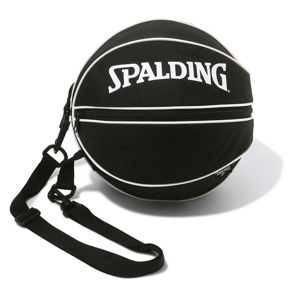 ボールバッグ ホワイト 49-001WH | 正規品 SPALDING スポルディング バスケットボール バスケ バッグ ボールケース ボール バッグ 1個 メンズ レディース ジュニア 男女兼用 おしゃれ オシャレ