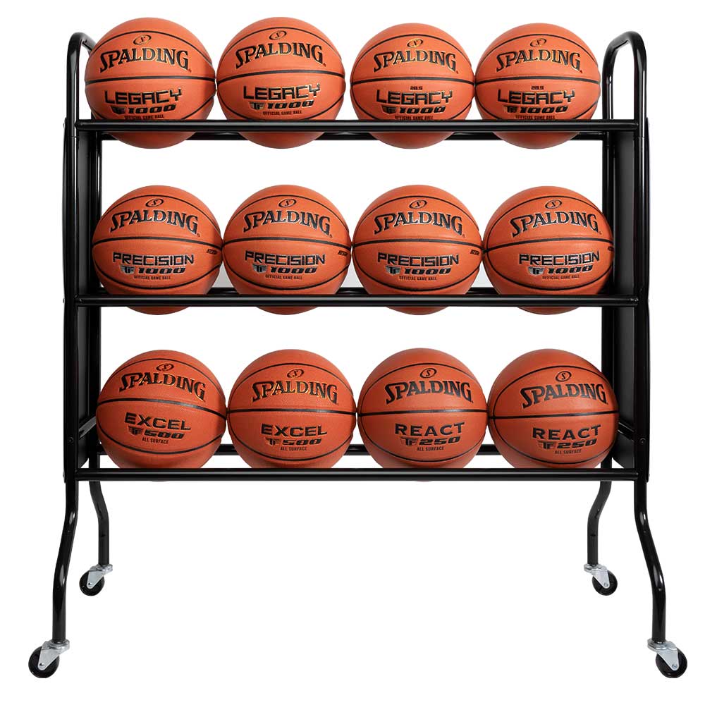 ボールラック 12 6864SP | 正規品 SPALDING スポルディング バスケットボール バスケ ラック 12球収納