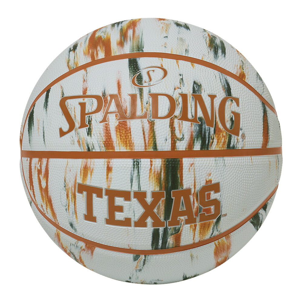 テキサス ロングホーンズ マーブル ラバー 7号球 84-915J | 正規品 SPALDING スポルディング バスケットボール バスケ 7号 ラバー ゴム 屋外 外用