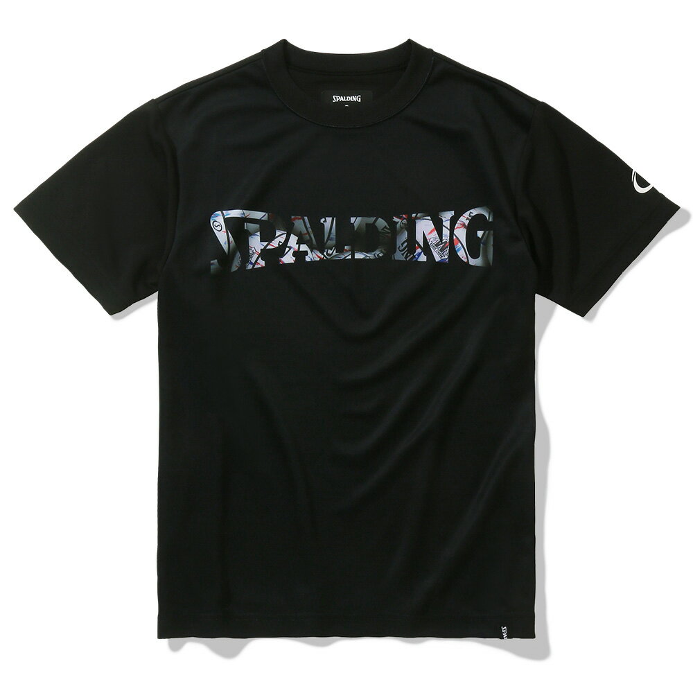 ジュニア Tシャツ ボールプリント ロゴ SJT23154 | 正規品 SPALDING スポルディング バスケットボール バスケ ウェア 練習着 半袖 Tシ..