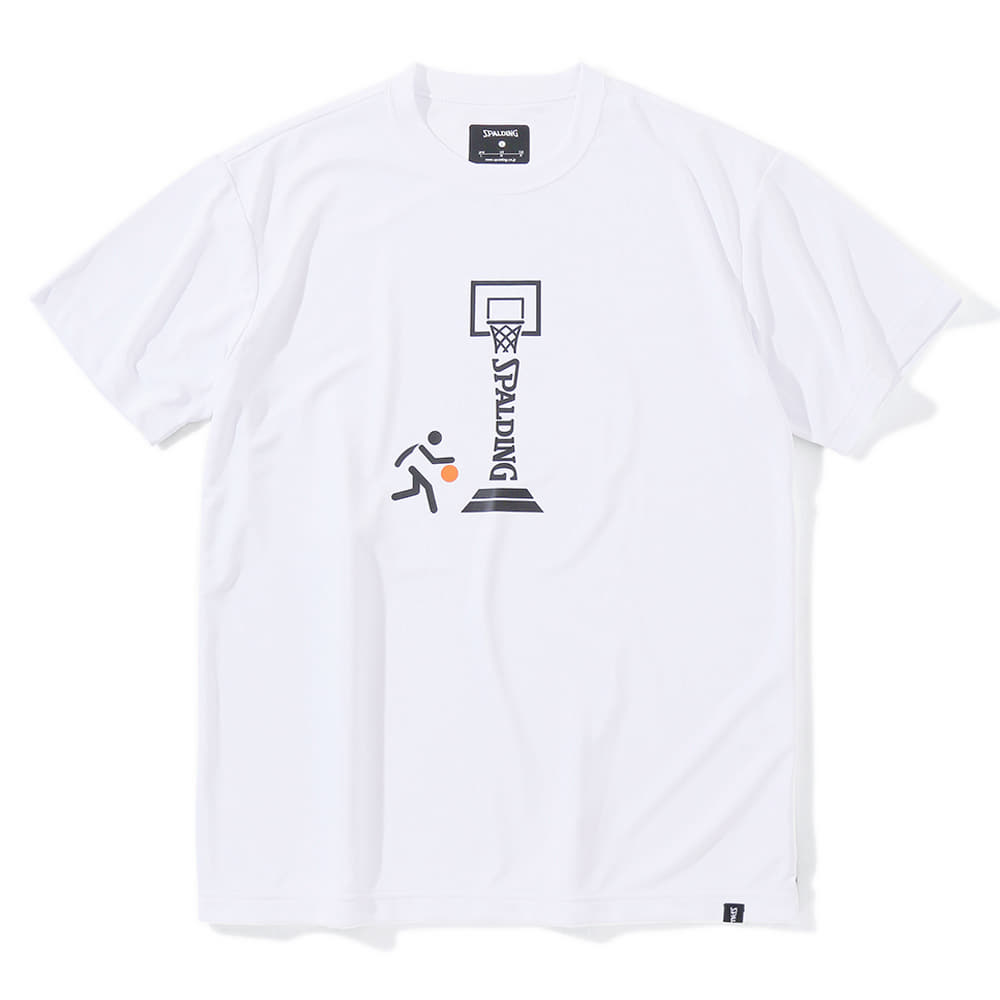 ウエア Tシャツ ピクトグラム SMT23019 | 正規品 SPALDING スポルディング バスケットボール バスケ ウェア 練習着 半袖 Tシャツ シャツ メンズ レディース