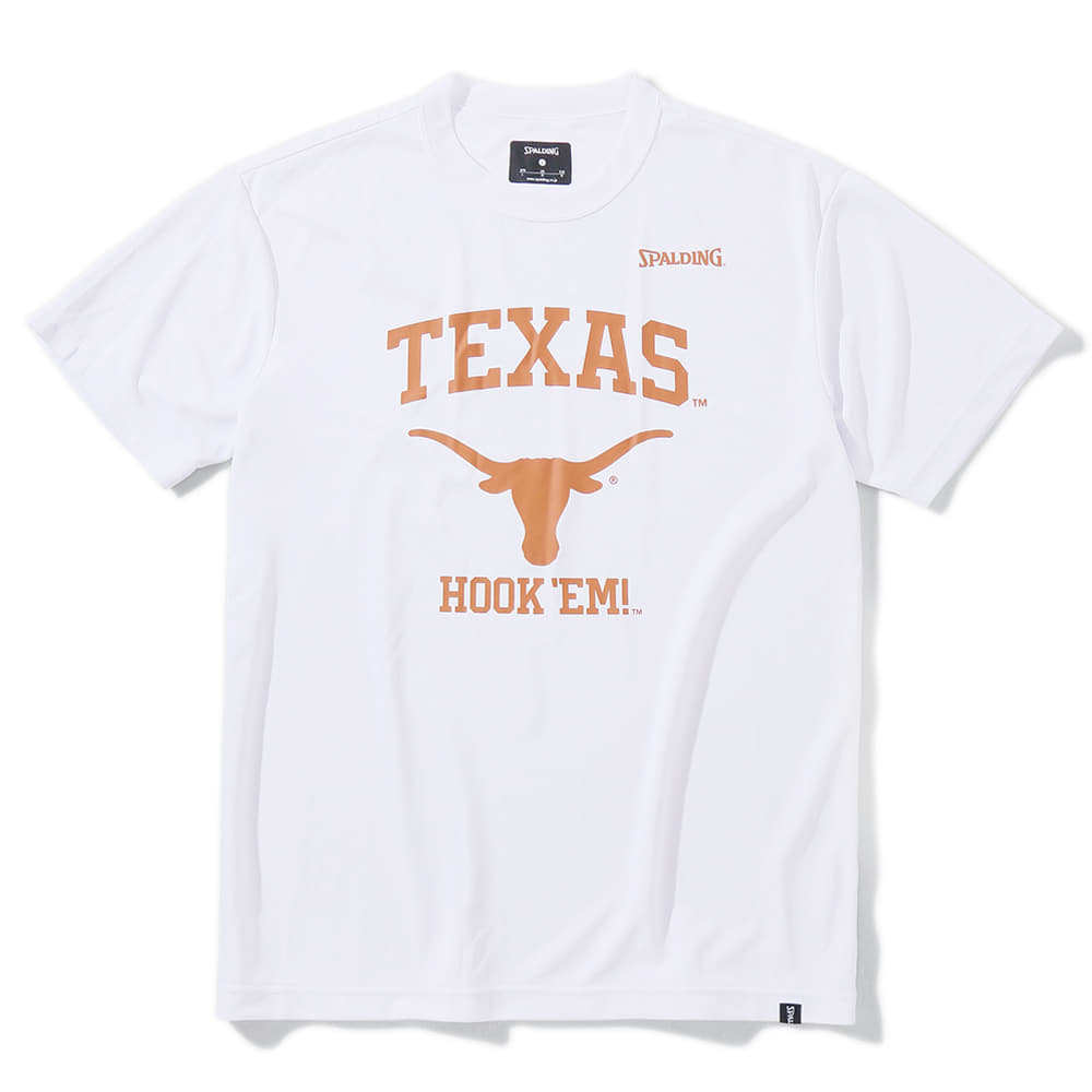 Tシャツ テキサス ロゴ HOOK’EM SMT23043TX | 正規品 SPALDING スポルディング バスケットボール バスケ ウェア 練習着 半袖 Tシャツ シャツ メンズ レディース