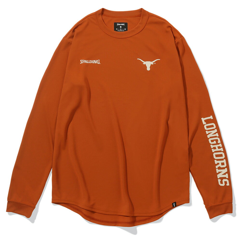 ウエア ロングスリーブTシャツ テキサス ロングホーンズ SMT23131TX | 正規品 SPALDING スポルディング バスケットボール バスケ ウェア 練習着 長袖 Tシャツ シャツ メンズ レディース