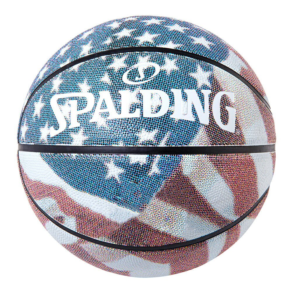 ボール スターズアンドストライプス ラバー 7号球 84-320J | 正規品 SPALDING スポルディング バスケットボール バスケ 7号 大人 男性 メンズ ラバー ゴム 屋外 外用