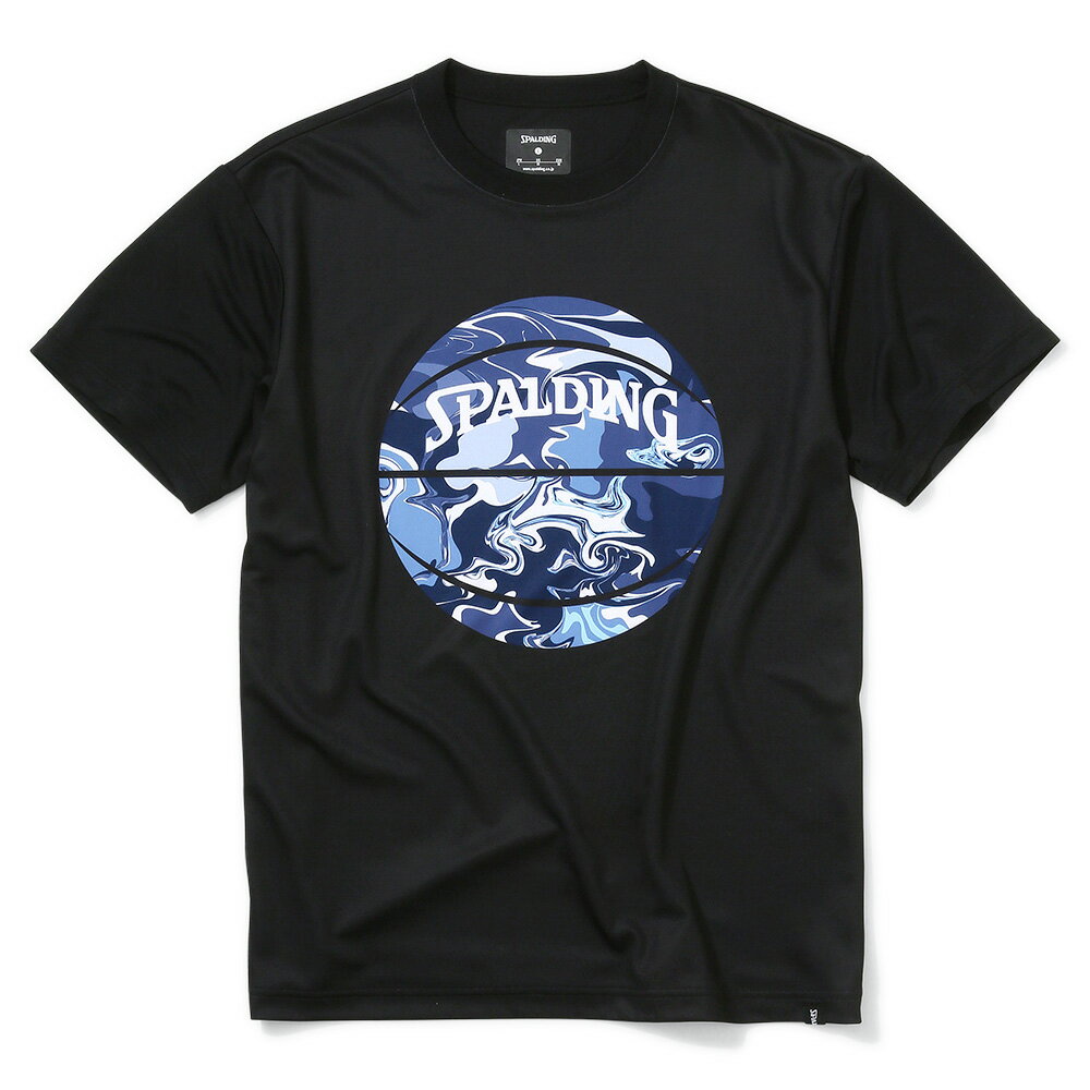 Tシャツ ウォーターマーブルボール SMT200200 | 正規品 SPALDING スポルディング バスケットボール バスケ NBA ウェア 練習着 半袖 シャツ メンズ レディース 男性 女性 ユニセックス 男女兼用