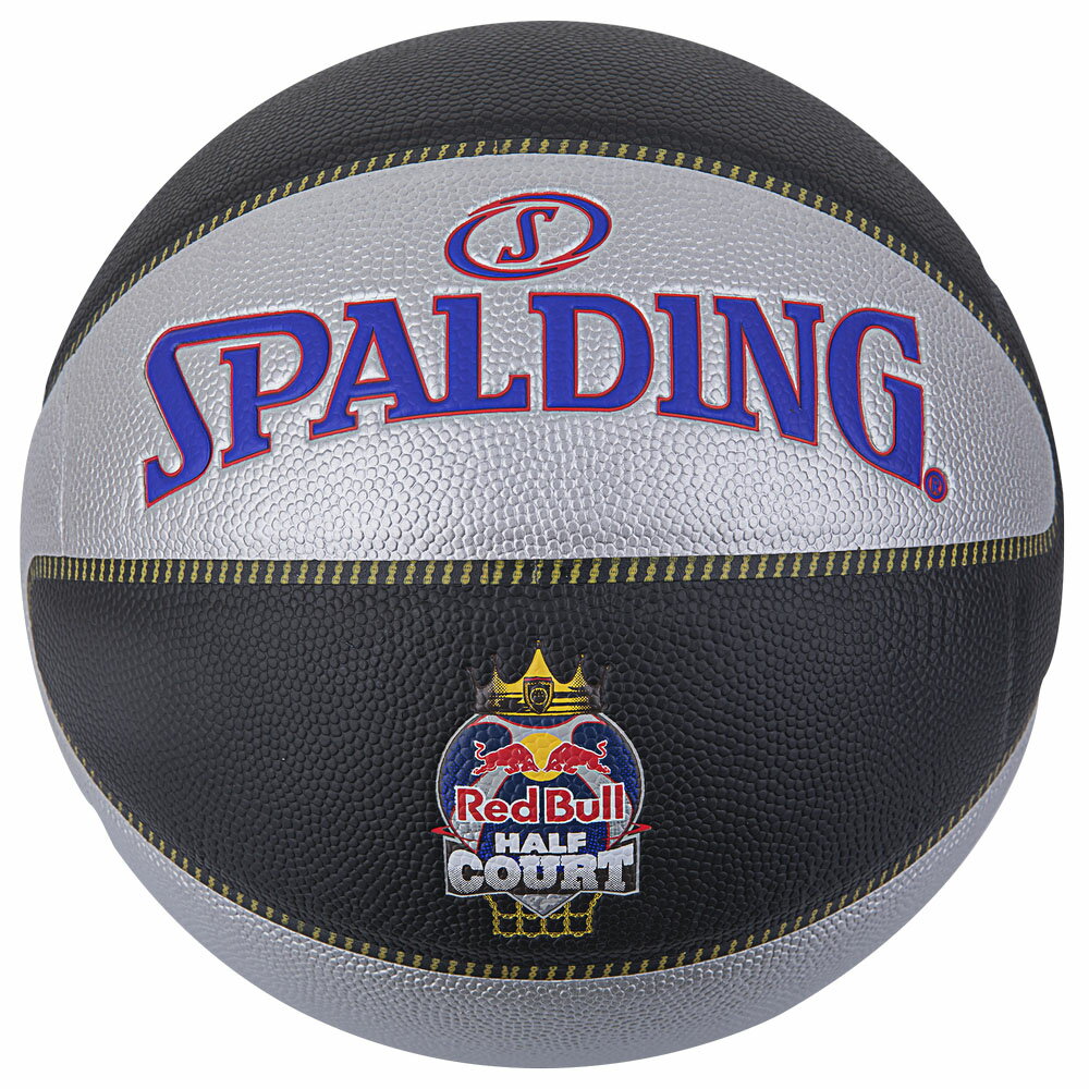 レッドブル ハーフコート 7号球 76-863Z | 正規品 SPALDING スポルディング バスケットボール バスケ 7号 男性 メンズ 皮 革 人工皮革 屋内 室内 1