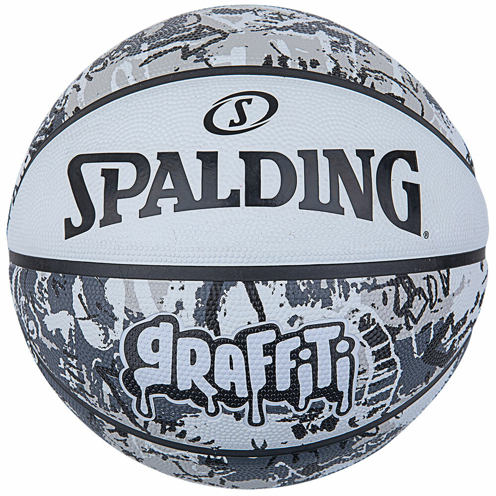 グラフィティ ホワイト 7号球 84-375Z 正規品 SPALDING スポルディング バスケットボール バスケ 7号 大人 男性 メンズ ラバー ゴム 屋外 外用