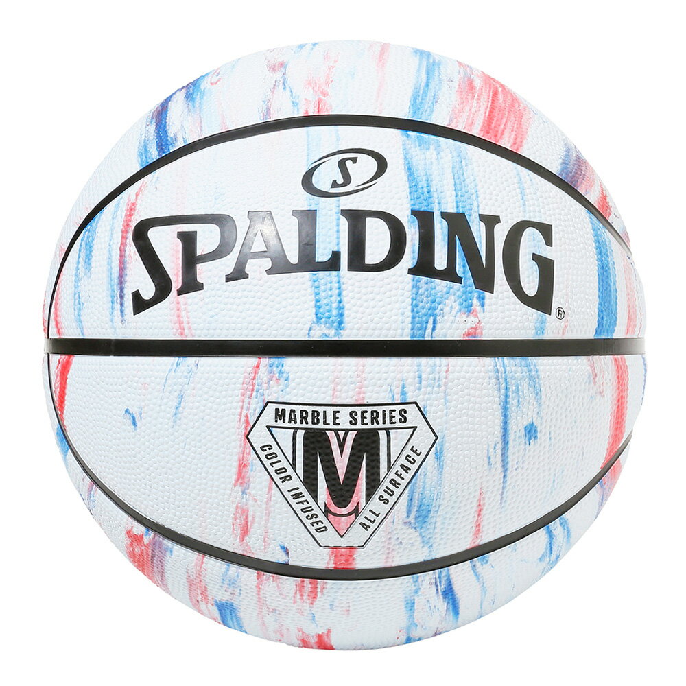 マーブル トリコロール 5号球 84-416Z | 正規品 SPALDING スポルディング バスケットボール バスケ 5号 ジュニア 子供 小学生 ラバー ゴム 屋外 外用