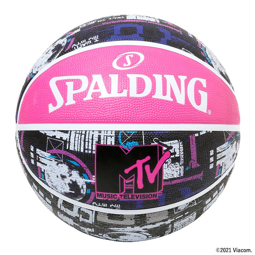 MTV ムーン 5号球 84-496J | 正規品 SPALDING スポルディング バスケットボール バスケ NBA 5号 ラバー ゴム 屋外 外用 屋内 室内