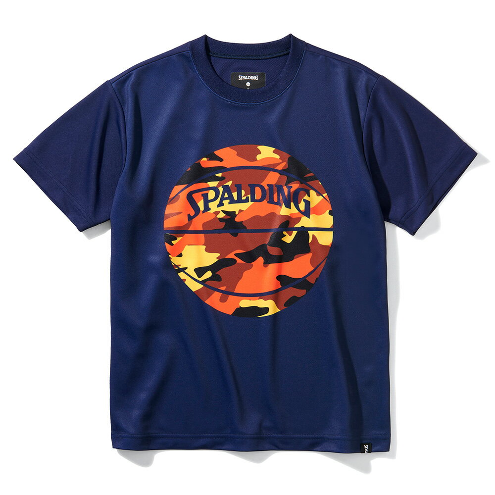 ジュニアTシャツマルチカモボールSJT211620|正規品SPALDINGスポルディングバスケットボールバスケNBAウェア練習着半袖シャツジュニアキッズ