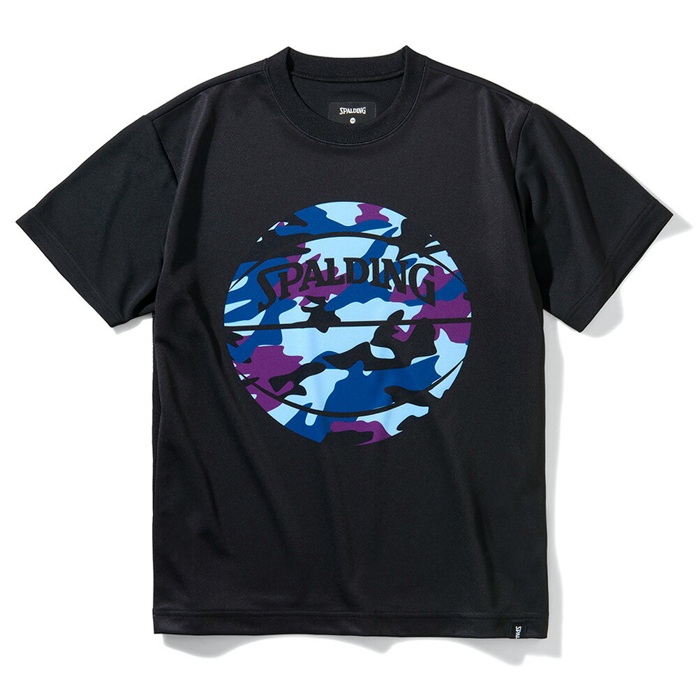 ジュニアTシャツマルチカモボールSJT211620|正規品SPALDINGスポルディングバスケットボールバスケNBAウェア練習着半袖シャツジュニアキッズ