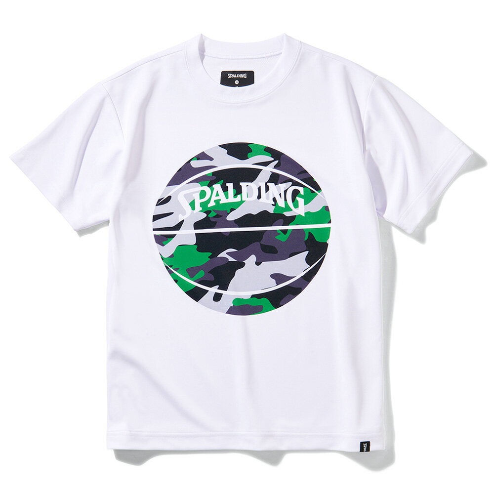 ジュニアTシャツマルチカモボールSJT211620|正規品SPALDINGスポルディングバスケットボールバスケNBAウェア練習着半袖シャツジュニアキッズ