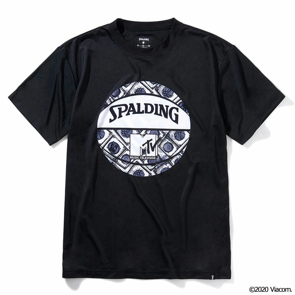 楽天べノアスタイル　楽天市場店Tシャツ MTV ミュージックミキシング SMT210340 | 正規品 SPALDING スポルディング バスケットボール バスケ NBA ウェア 練習着 半袖 シャツ メンズ レディース