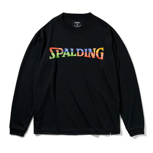 ロングスリーブTシャツ バンダナロゴ SMT211140 | 正規品 SPALDING スポルディング バスケットボール バスケ NBA ウェア 練習着 ロンt ロングtシャツ 長袖 シャツ メンズ レディース 男性 女性 ユニセックス 男女兼用