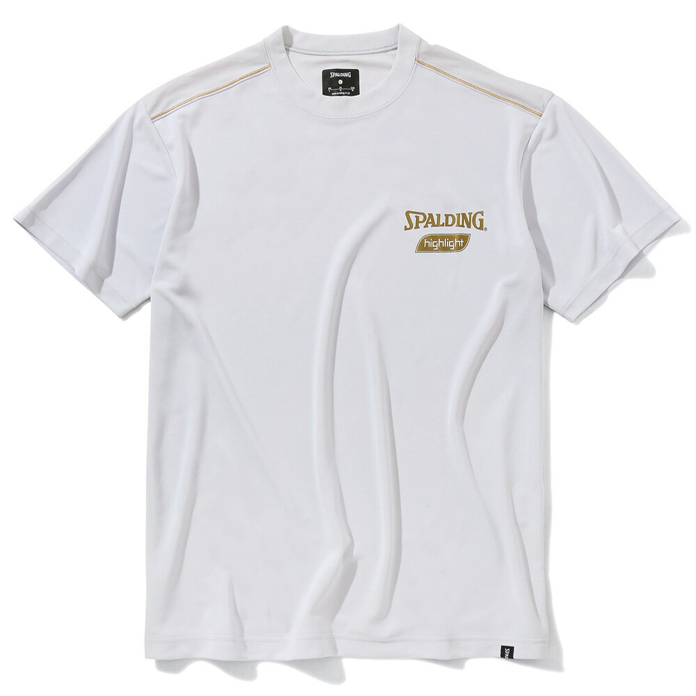 ウエア Tシャツ ゴールドハイライト SMT22036 | 正規品 SPALDING スポルディング バスケットボール バスケ ウェア 練習着 半袖 シャツ メンズ レディース