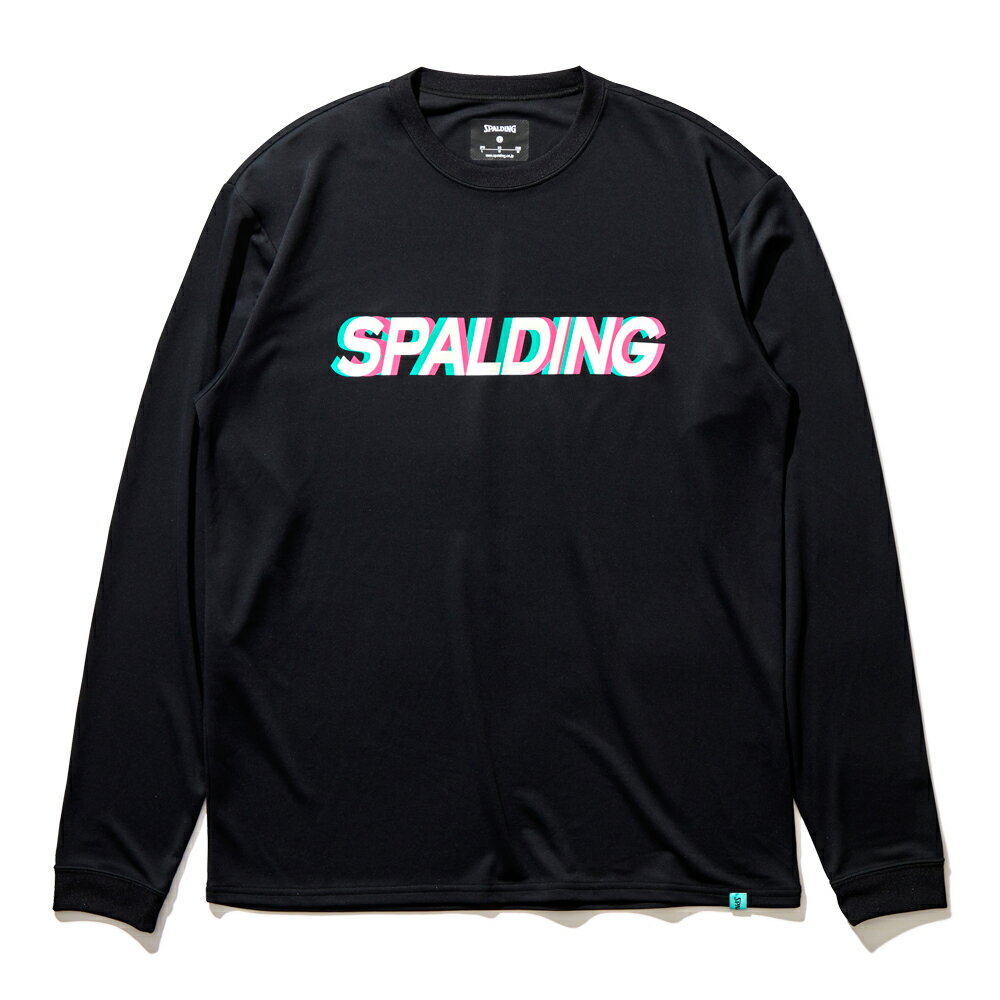 ウエア ロングスリーブ Tシャツ レイヤーロゴ SMT22136 | 正規品 SPALDING スポルディング バスケットボール バスケ ウェア 練習着 長袖 長袖Tシャツ シャツ メンズ レディース