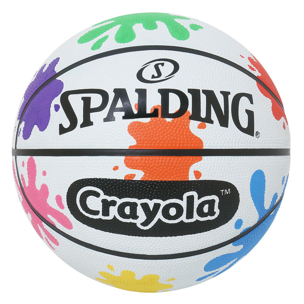 クレヨラ ペイント スプラッター ラバー 5号球 85-086Z 正規品 SPALDING スポルディング バスケットボール バスケ 5号 ジュニア ラバー ゴムボール 屋外