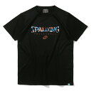 バレーボールTシャツ ボールプリント ロゴ SMT24021V | 正規品 SPALDING スポルディング バスケットボール バスケ ウェア 練習着 メンズ ...