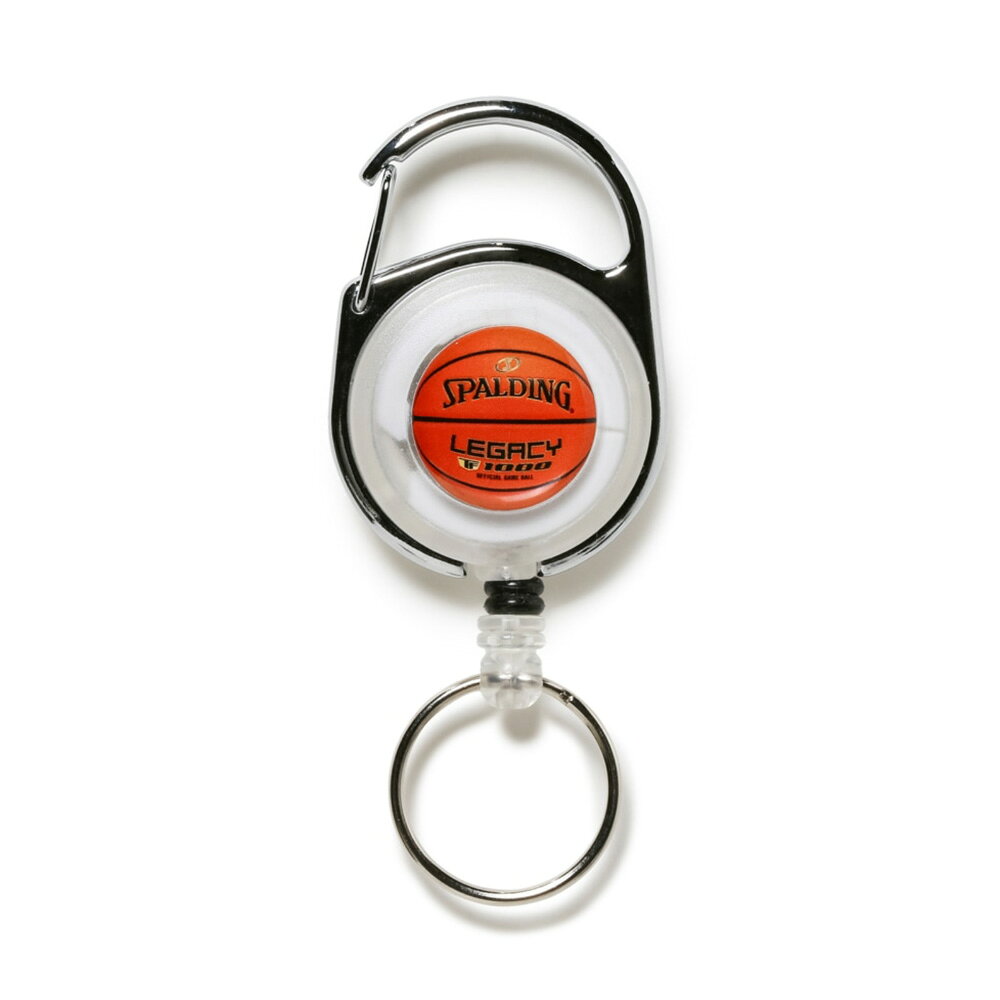 乐天商城 - 12-008WH SPALDING カラビナ リール レガシー ホワイト ｜ 正規品 スポルディング バスケットボール バスケ アクセサリ メンズ レディース 男性 女性 ユニセックス 男女兼用 おしゃれ オシャレ