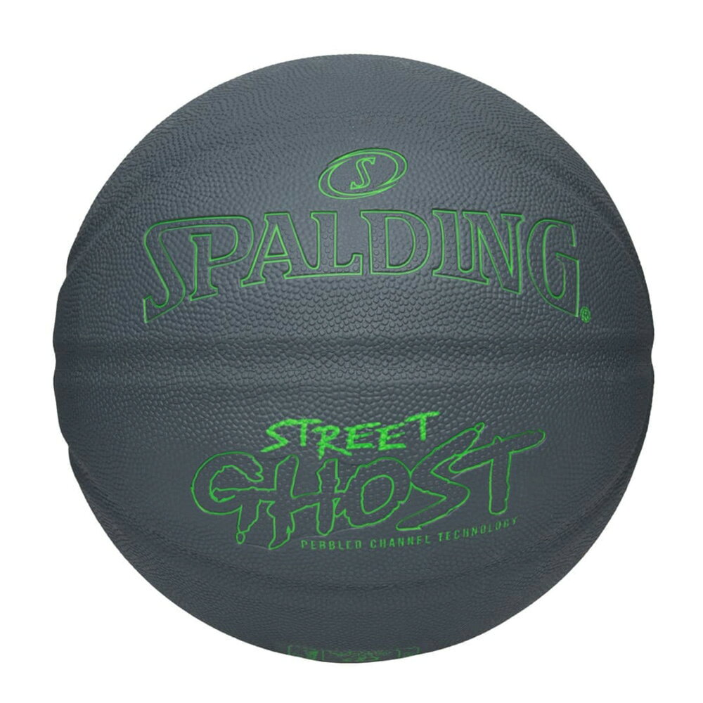 85-330Z SPALDING ストリートゴースト グレー×グリーン ラバー 7号球 ラバー ｜ 正...