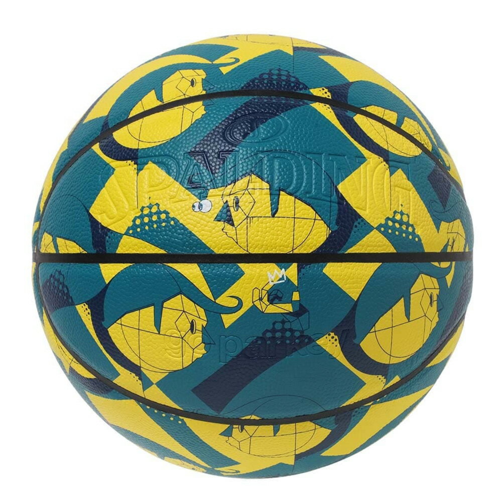 77-964J SPALDING ゴーパーキー エドガワ プレイグラウンド 合成皮革 7号 ｜ 正規品 スポルディング バスケットボール バスケ 7号 フェイクレザー 屋外 go parkey コラボ imaone