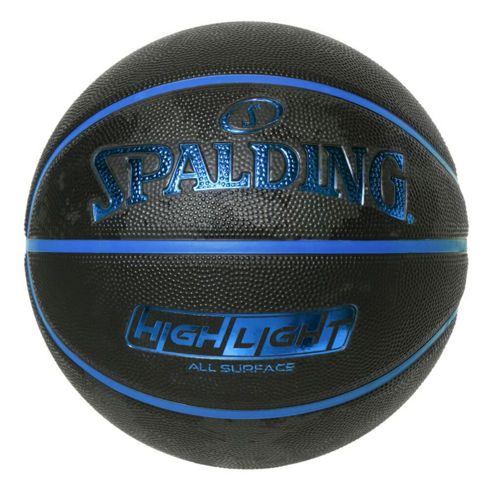 85-390J SPALDING ハイライト ディープシー ラバー 7号球 ラバー ｜ 正規品 スポルディング バスケットボール バスケ 7号 ゴム 屋内 屋外 海底 HIGHLIGHT ロゴ