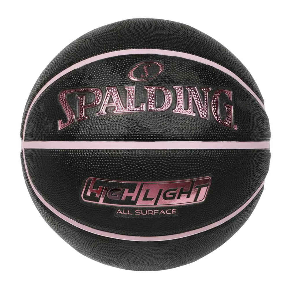 85-448J SPALDING ハイライト ドーンピンク ラバー 6号球 ｜ 正規品 スポルディング バスケットボール バスケ 6号 屋内 屋外