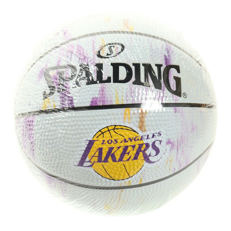 65-127J NBA ロサンゼルス レイカーズ マーブルラバー 1号球 バスケットボール ミニボール size 1 正規品 SPALDING スポルディング BASKETBALL バスケットボール バスケ