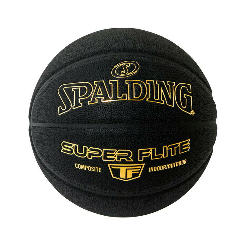 乐天商城 - 77-430J スーパーフライト ブラック×ゴールド 7号球 合成皮革 | 正規品 SPALDING スポルディング バスケットボール バスケ 7号 屋外 外用 屋内 室内 店長オススメ