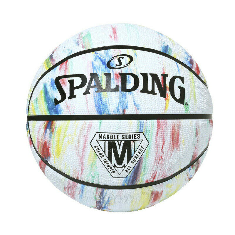 84-397Z マーブルレインボー 7号球 ラバー | 正規品 SPALDING スポルディング バスケットボール バスケ 7号 屋外 外用 屋内 室内 店長オススメ おしゃれ