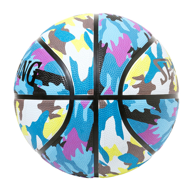 84-494J マルチカモ ブルー×ブラウン 5号球 ラバー球 | 正規品 SPALDING スポルデ...