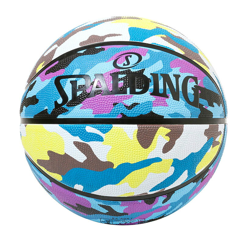 84-494J マルチカモ ブルー×ブラウン 5号球 ラバー球 | 正規品 SPALDING スポルデ...