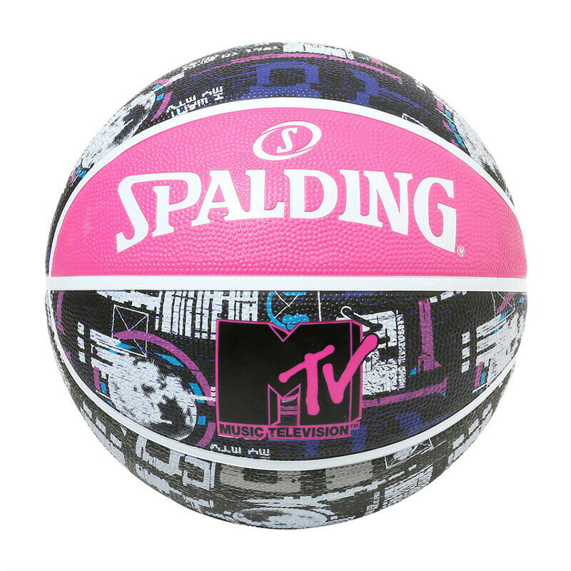 乐天商城 - 84-496J MTV ムーン 5号球 ラバー ｜ 正規品 SPALDING スポルディング バスケットボール バスケ 5号 屋外 外用 屋内 室内 店長オススメ オシャレ