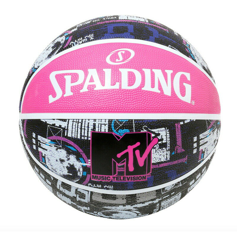 84-497J MTV ムーン 7号球 ラバー ｜ 正規品 SPALDING スポルディング バスケットボール バスケ 7号 屋外 外用 屋内 室内 店長オススメ オシャレ