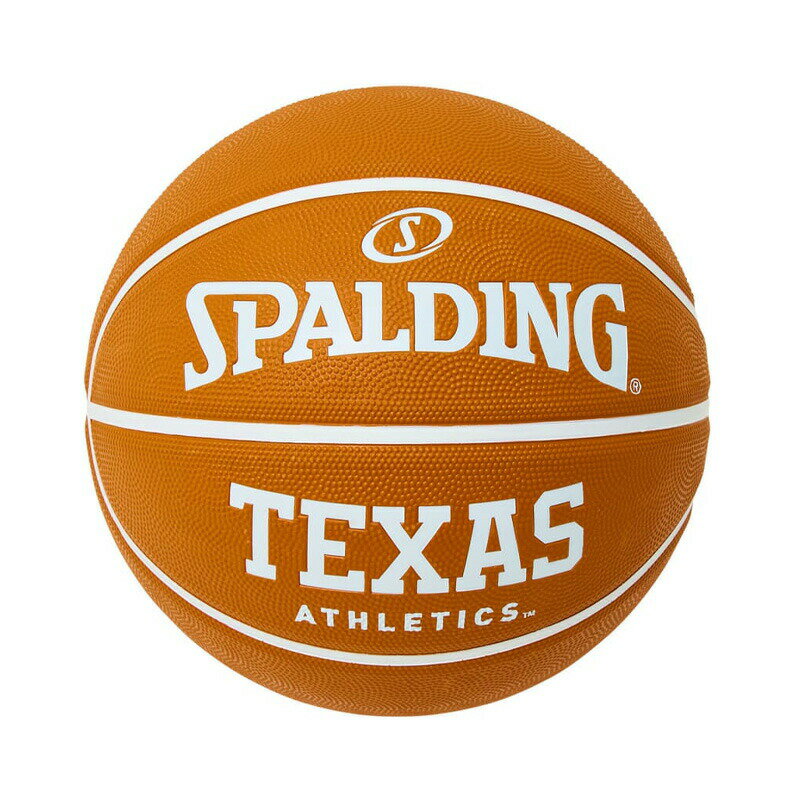 乐天商城 - 84-917J テキサス アスレチックス ラバー 7号球 ｜ 正規品 SPALDING スポルディング バスケットボール バスケ 7号 ラバー 屋外