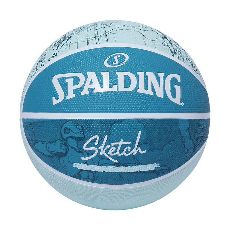 84-380Z スケッチ クラック ラバー 7号球 ｜ 正規品 SPALDING スポルディング バスケットボール バスケ 7号 ラバー ゴム 屋外 外用 屋内 室内