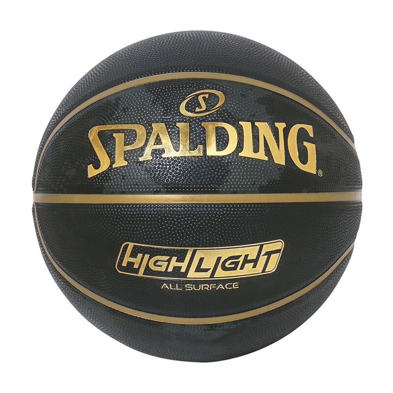 ●サイズ：6号球 ●カラー：ブラック×ゴールド ●素材：ラバー ●ベストセラーアイテム”ゴールドハイライト”が、新たに豊富なカラバリの”ハイライトシリーズ”としてデビュー。 ●躍動感、スピード感を表現した新たな”HIGHLIGHT”ロゴがポイントです。 ●屋内、屋外どちらでも快適に使用できる、グリップ力の高いラバー素材を使用しています。 ●無地と迷彩柄のパネルを交互に配することでプレー時の視認性がアップし、高級感のある見た目になっています。