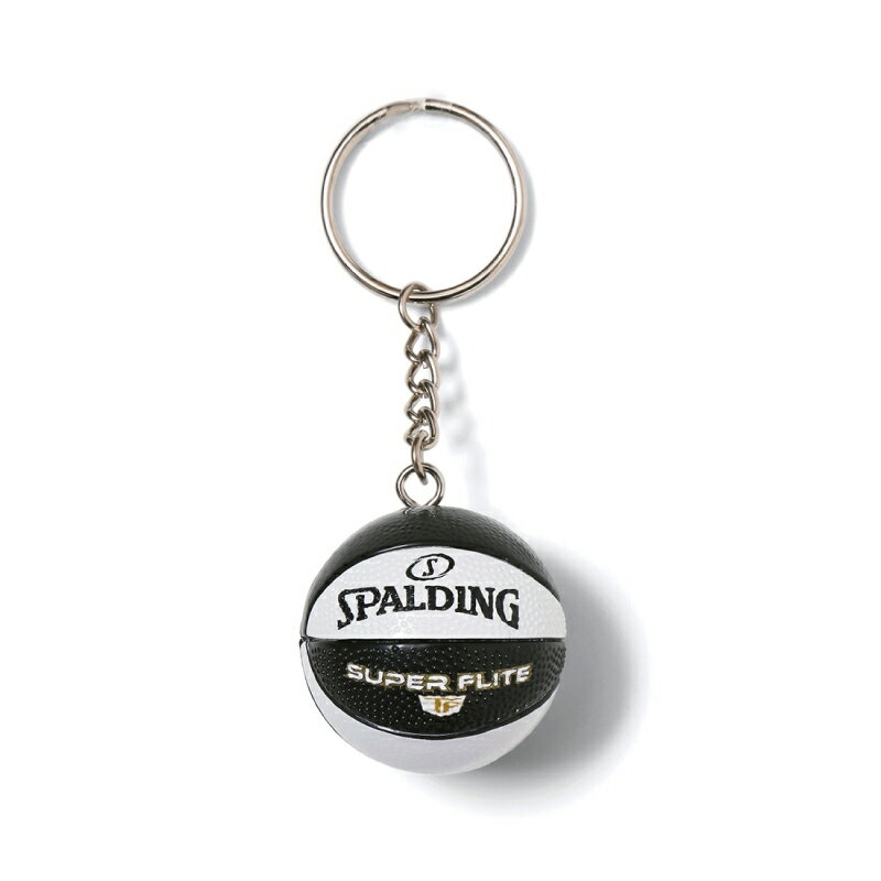 11-009SF SPALDING キーチェーン スーパーフライト ブラック×ホワイト ｜ 正規品 スポルディング バス..
